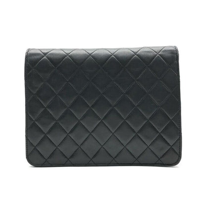 Chanel Shoulder Bag Chain Vintage Quilted CC Logo Black — view 2