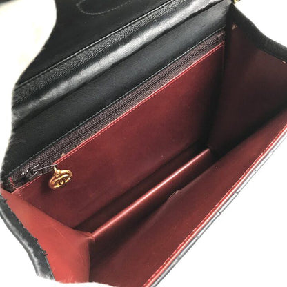 Chanel Shoulder Bag Chain Vintage Quilted CC Logo Black — view 8