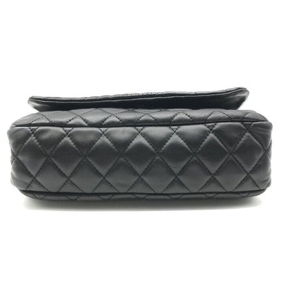 Chanel CC Logo Quilted Paris Moscow Chain Shoulder Bag Vintage Black — view 4