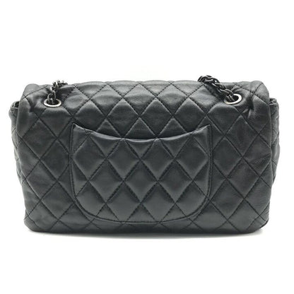 Chanel CC Logo Quilted Paris Moscow Chain Shoulder Bag Vintage Black — view 3
