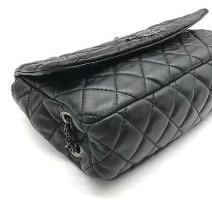 Chanel CC Logo Quilted Paris Moscow Chain Shoulder Bag Vintage Black — view 5
