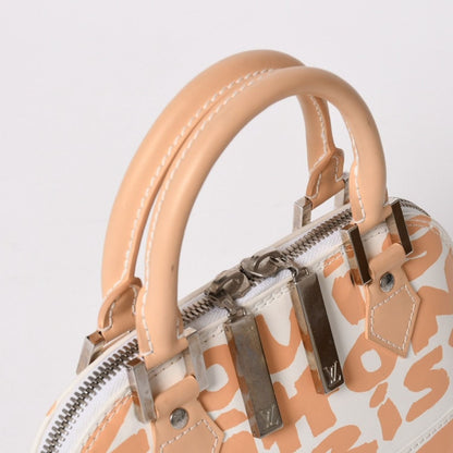 Louis Vuitton Monogram Graffiti Alma PM Horizon Tal Handbag White Beige — view 4