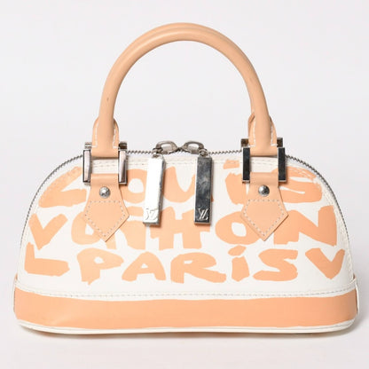 Louis Vuitton Monogram Graffiti Alma PM Horizon Tal Handbag White Beige