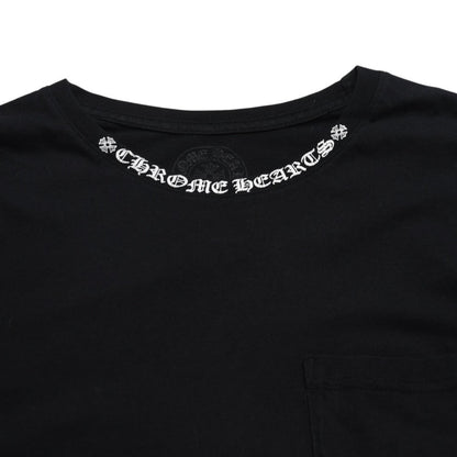 Chrome Hearts Long Sleeve T-Shirt CH Plus Horseshoe Scroll Label Black — view 2