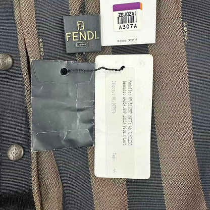 Fendi Zucca Pattern FF Logo with Belt Mini Skir Brown Black 44 Skirt — view 8