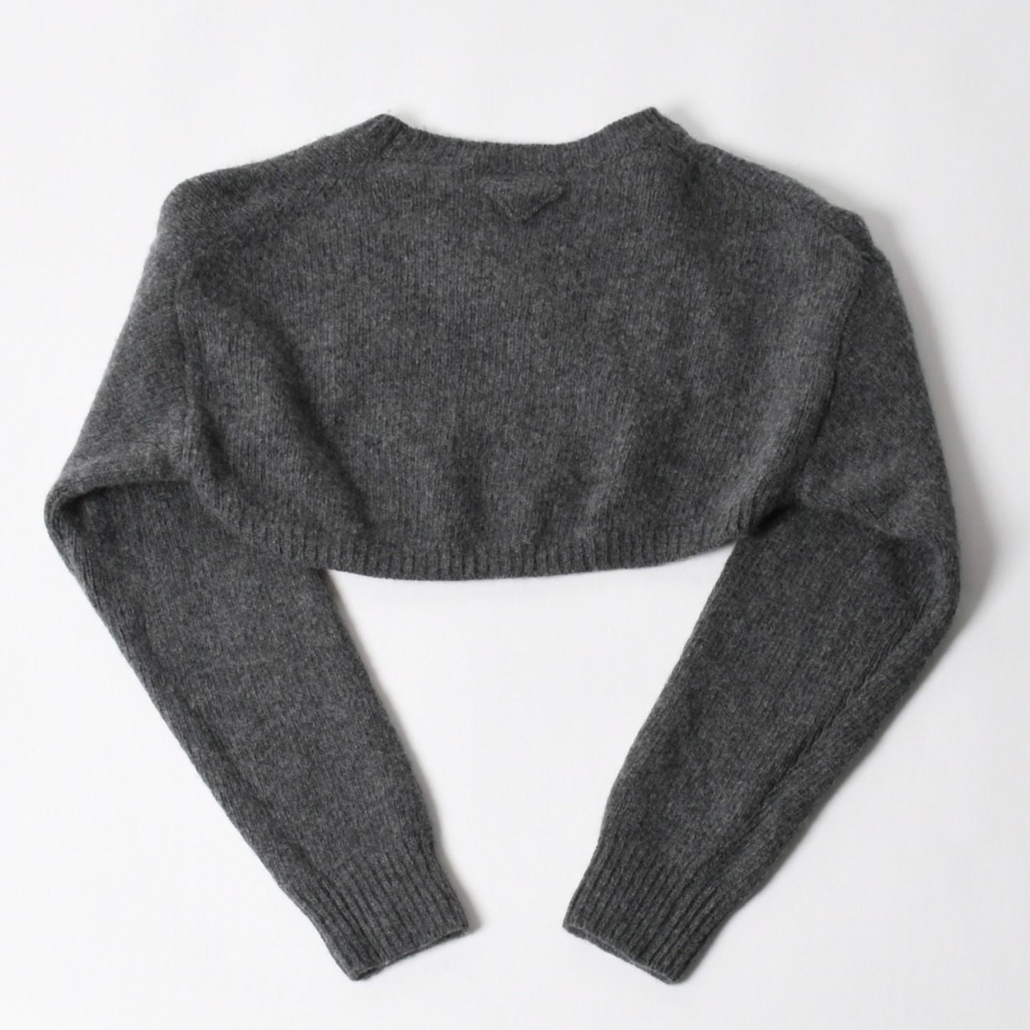 Prada Detachable Shrug Camisole Sweater Wool Ensemble Knit Set Bolero 44 — view 8