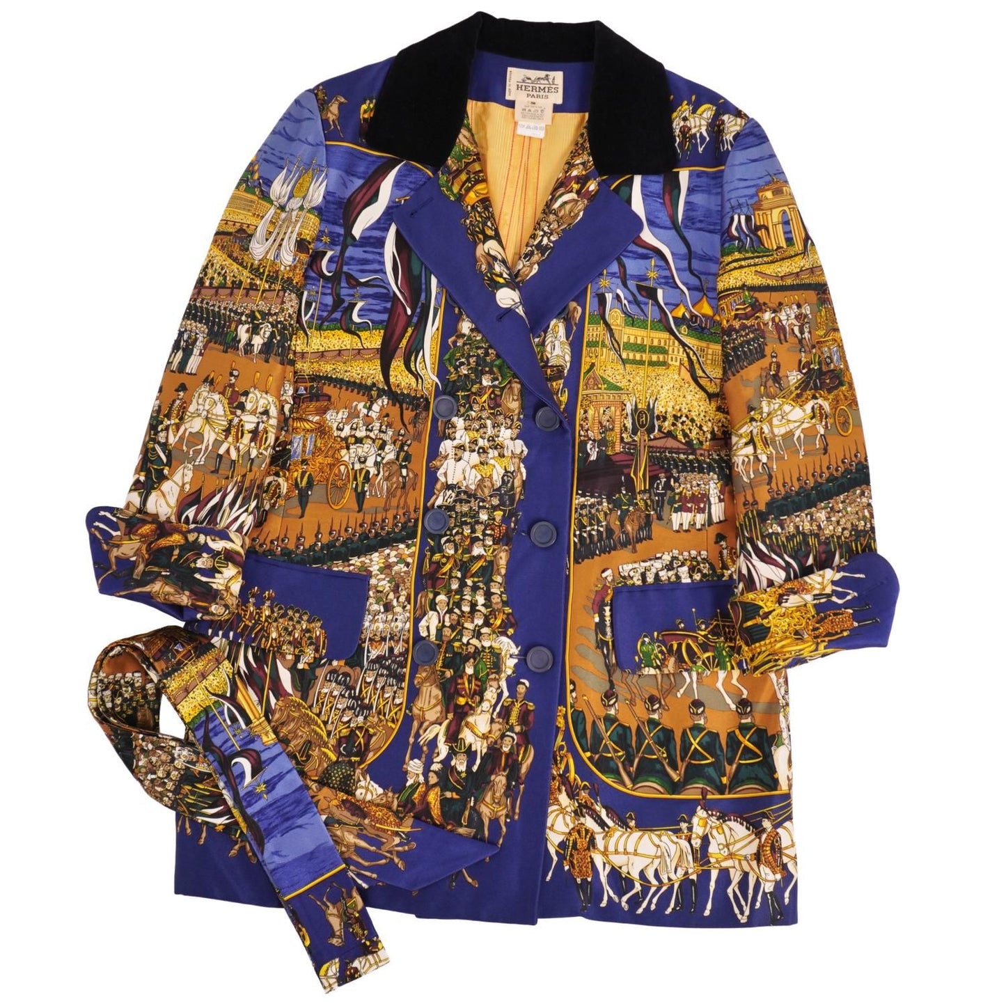 Hermes Vintage Jacket with Belt Grand