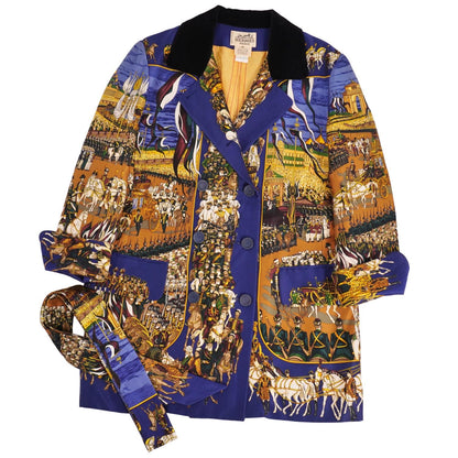 Hermes Vintage Jacket with Belt Grand