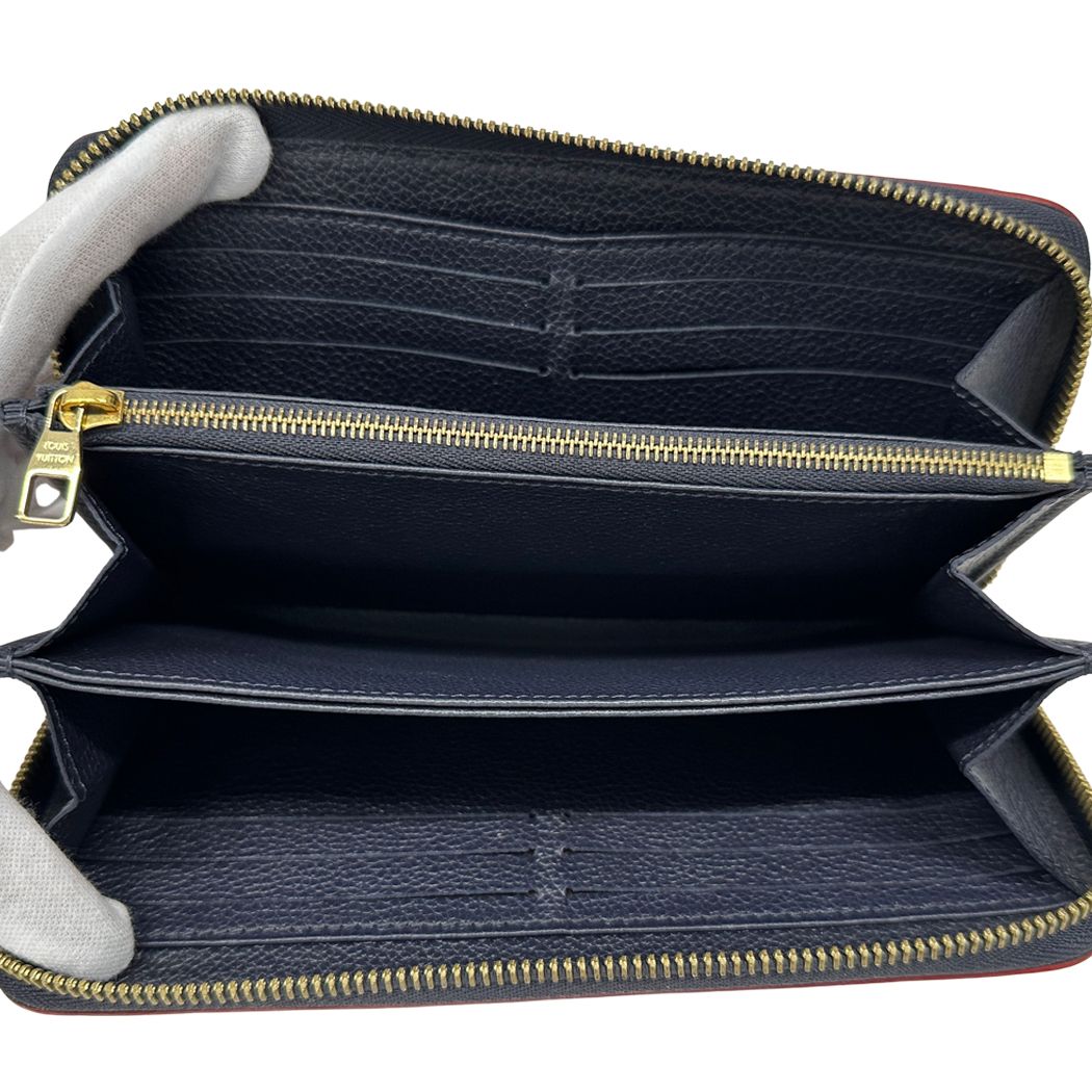 Louis Vuitton Wallet Monogram Empreinte Zippy Marine Rouge Navy Zip Around — view 4