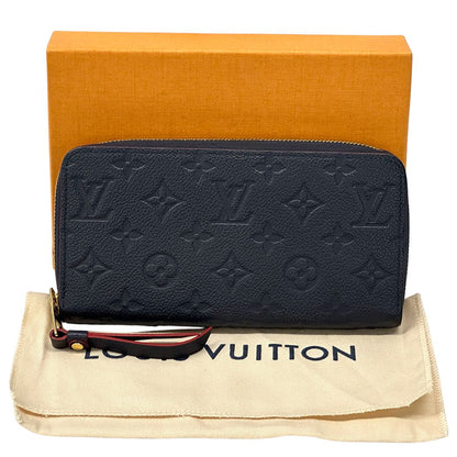 Louis Vuitton Wallet Monogram Empreinte Zippy Marine Rouge Navy Zip Around — view 6