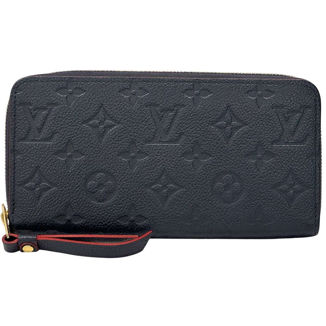 Louis Vuitton Wallet Monogram Empreinte Zippy Marine Rouge Navy Zip Around