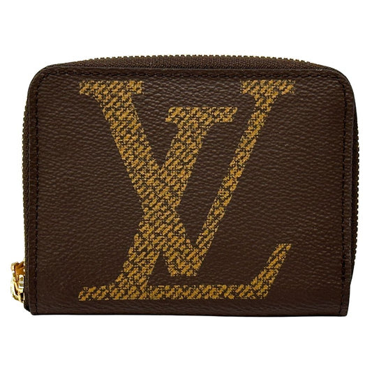 Louis Vuitton Wallet Monogram Giant Coin Case Zippy Purse Brown Zip Around