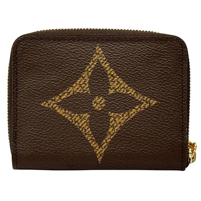 Louis Vuitton Wallet Monogram Giant Coin Case Zippy Purse Brown Zip Around — view 2