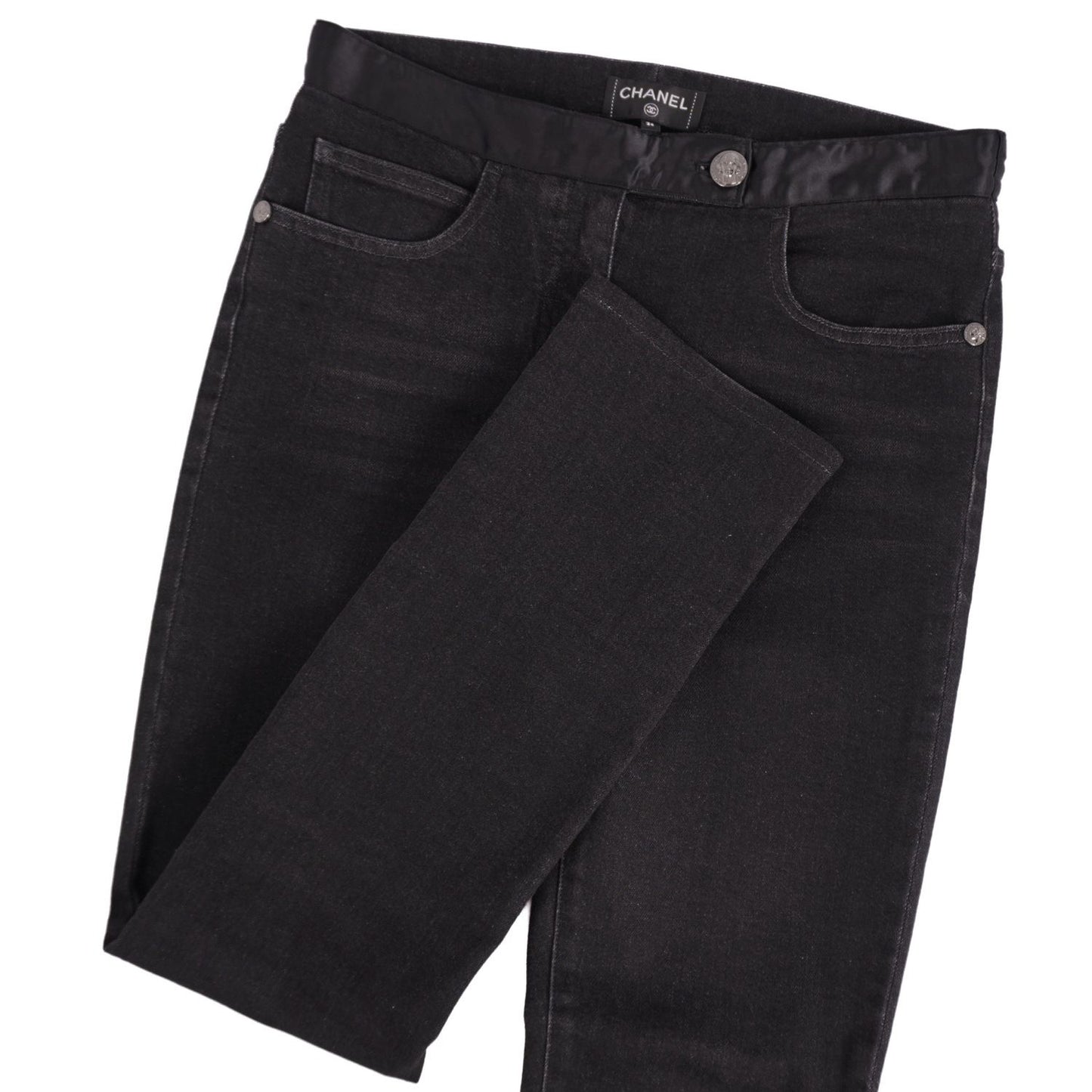 Chanel Pants Denim Cotton Strike — view 3