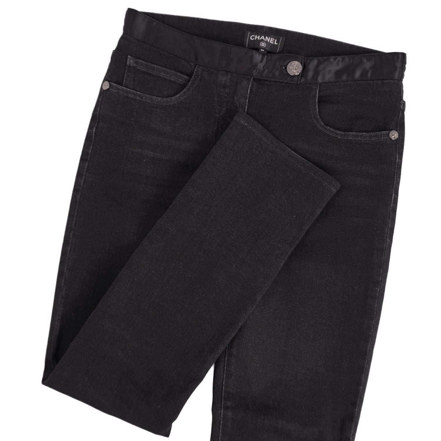 Chanel Pants Denim Cotton Strike — view 3