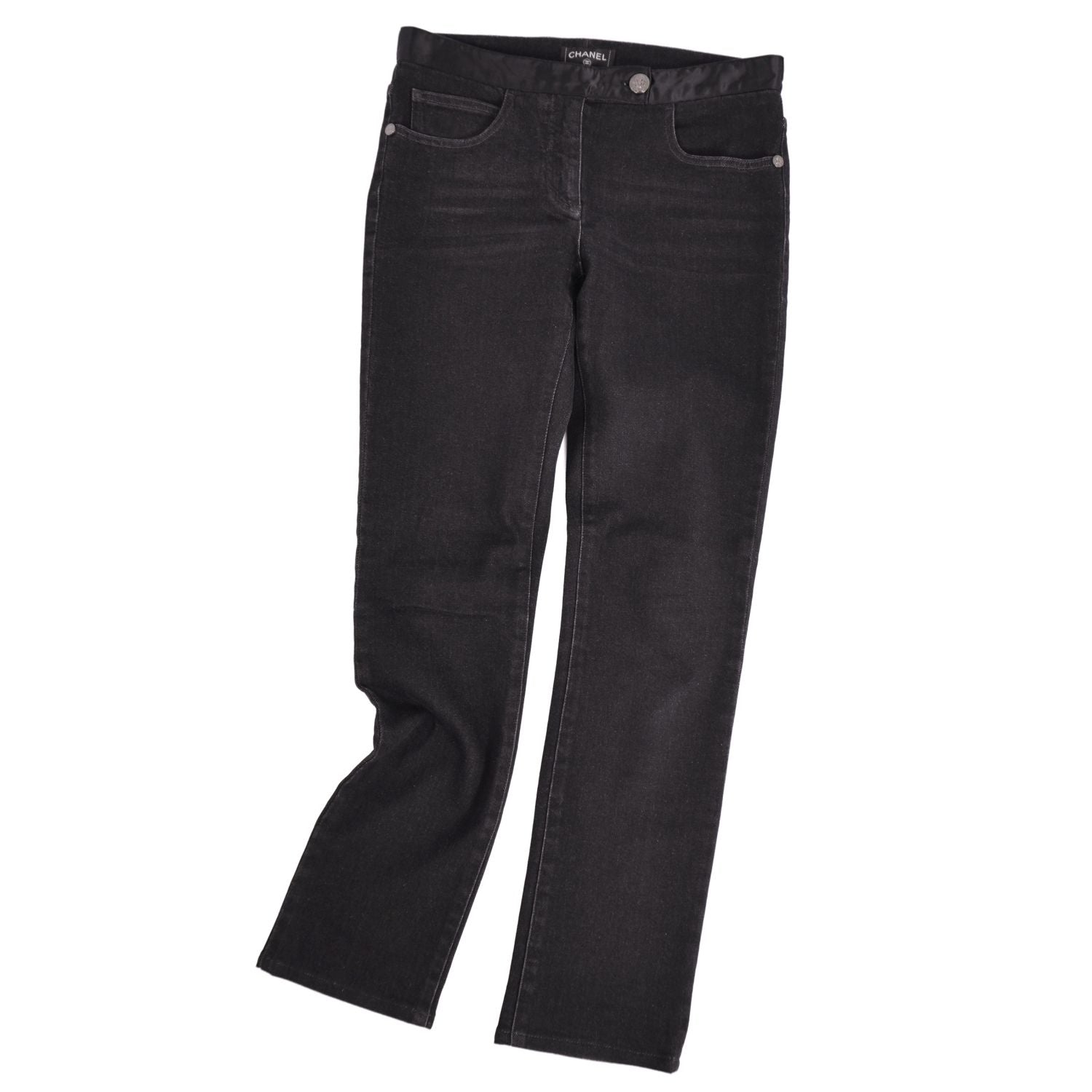 Chanel Pants Denim Cotton Strike