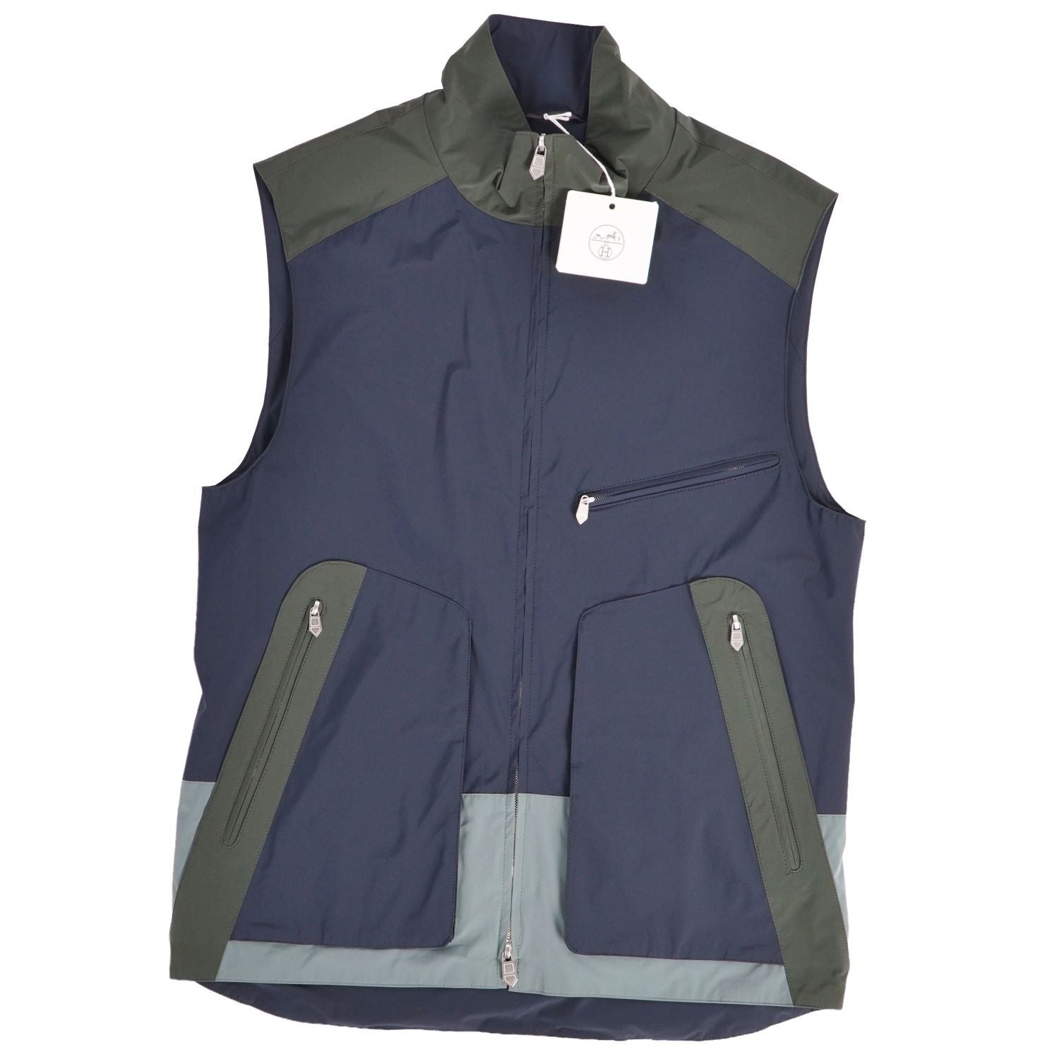 Hermes Vest Gilet Zip Up Nylon Outer