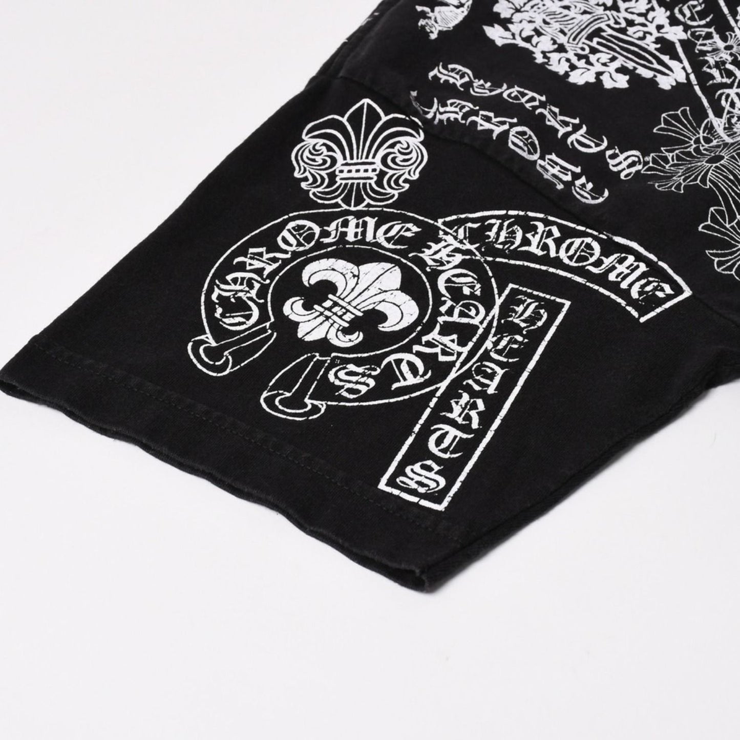 Chrome Hearts Pocket T-Shirt CH Cross Cemetery Horseshoe Dagger Star Scroll — view 7