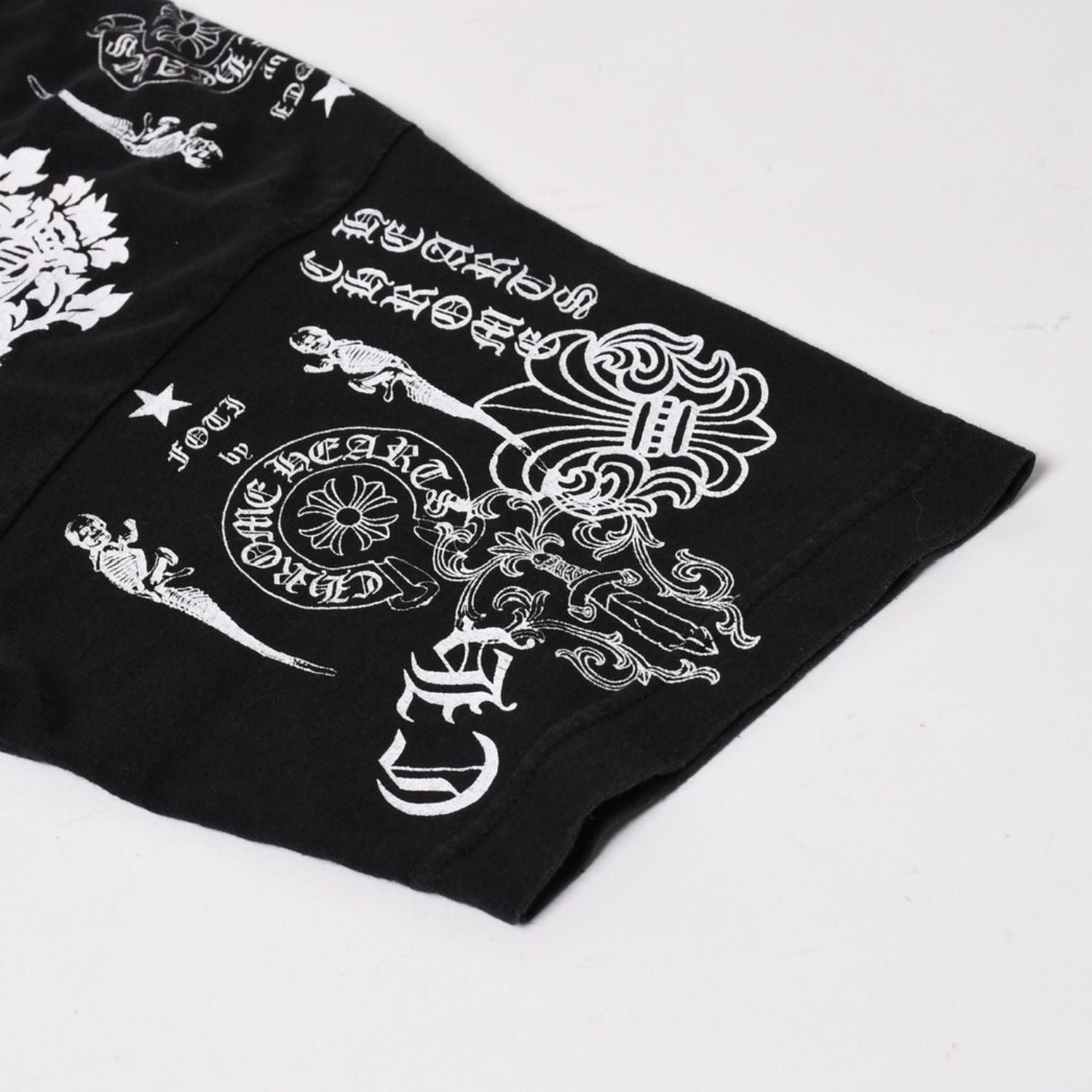 Chrome Hearts Pocket T-Shirt CH Cross Cemetery Horseshoe Dagger Star Scroll — view 6