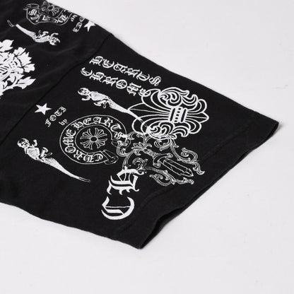 Chrome Hearts Pocket T-Shirt CH Cross Cemetery Horseshoe Dagger Star Scroll — view 6