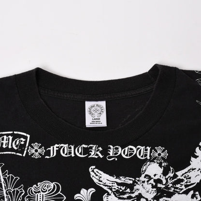 Chrome Hearts Pocket T-Shirt CH Cross Cemetery Horseshoe Dagger Star Scroll — view 3