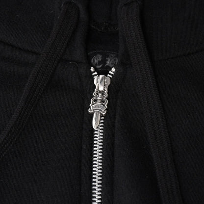 Chrome Hearts Osaka Limited Horseshoe Zip Up Hoodie Dagger Black XL — view 4