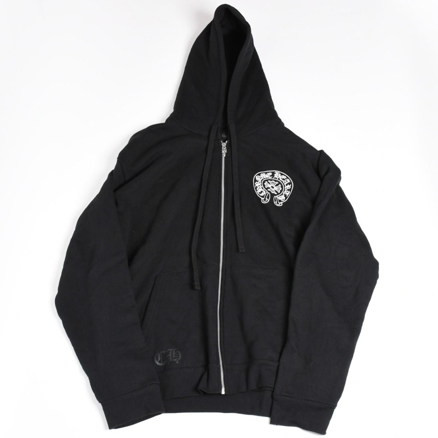 Chrome Hearts Osaka Limited Horseshoe Zip Up Hoodie Dagger Black XL