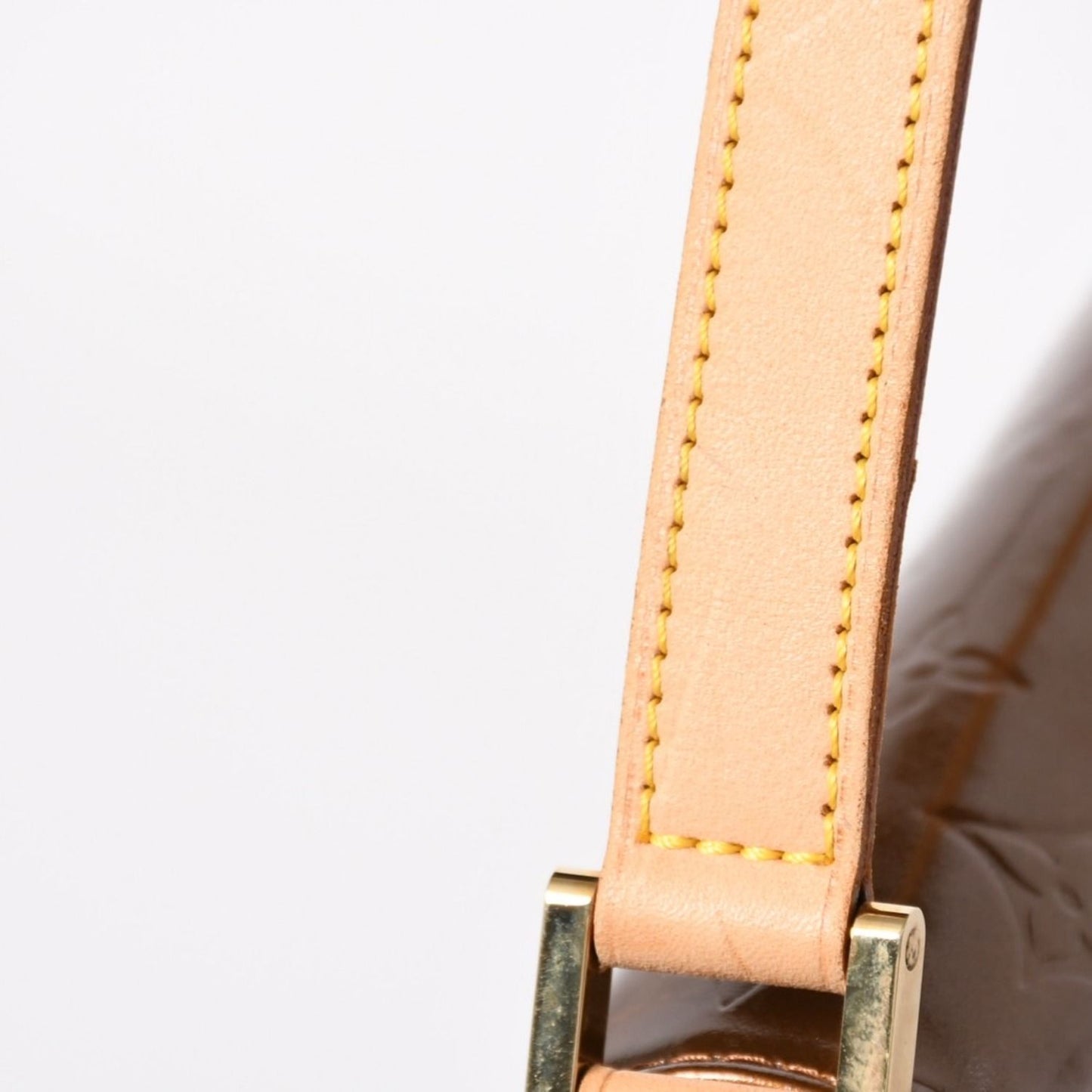 Louis Vuitton Monogram Vernis Thompson Street Shoulder Bag Blanc Brown Patent — view 6