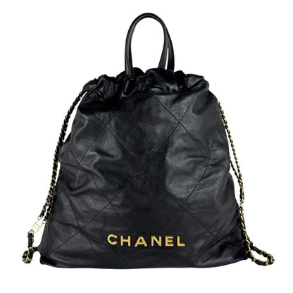 Chanel Backpack 22 Black