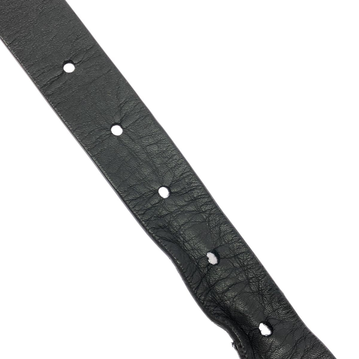 Bottega Veneta Grasp Triangle Buckle Leather Belt Black 75 — view 5