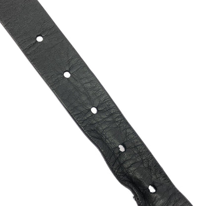 Bottega Veneta Grasp Triangle Buckle Leather Belt Black 75 — view 5