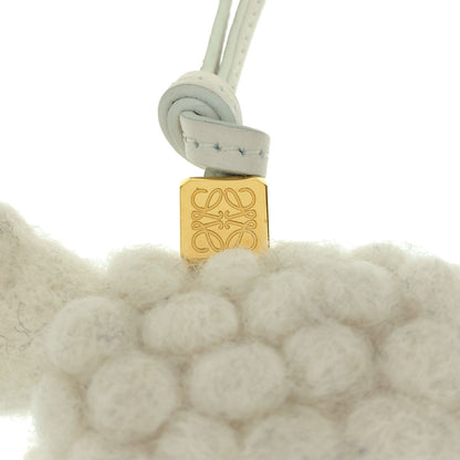 Loewe Sheep Felt Bag Charm White — view 3
