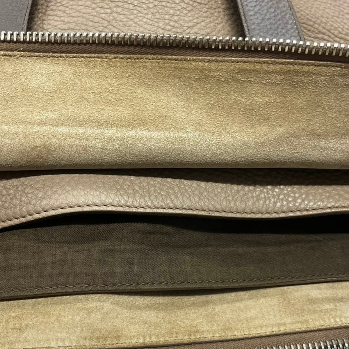 Saint Laurent Leather Canvas Handbag Beige — view 7