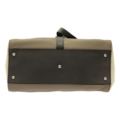 Saint Laurent Leather Canvas Handbag Beige — view 4