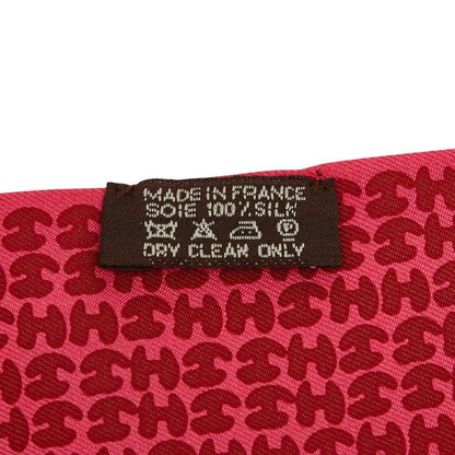 Hermes Twilly People Wearing Scarf Pink Silk — view 5