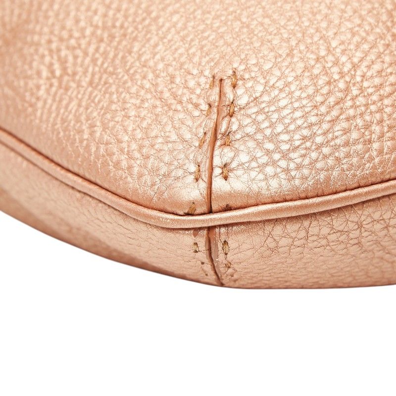 Fendi Selleria Crossbody Shoulder Bag Pink Leather — view 6