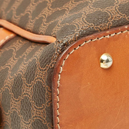 Celine Macadam Handbag Brown Leather — view 7