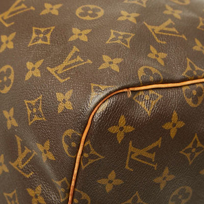 Louis Vuitton Monogram Keepall Bandouliere 55 Boston Bag 2-Way Brown Leather — view 4