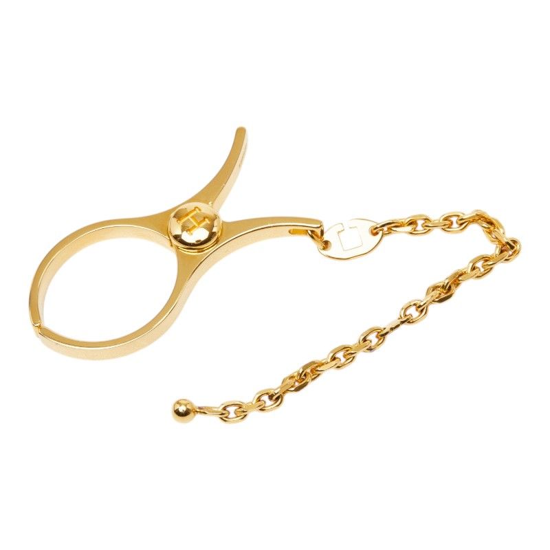 Hermes Firou Glove Holder Gold Plated Gloves — view 2