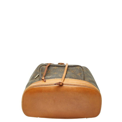 Louis Vuitton Monogram Montsouris MM Backpack Brown Leather — view 3