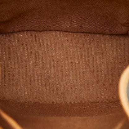 Louis Vuitton Monogram Montsouris MM Backpack Brown Leather — view 8