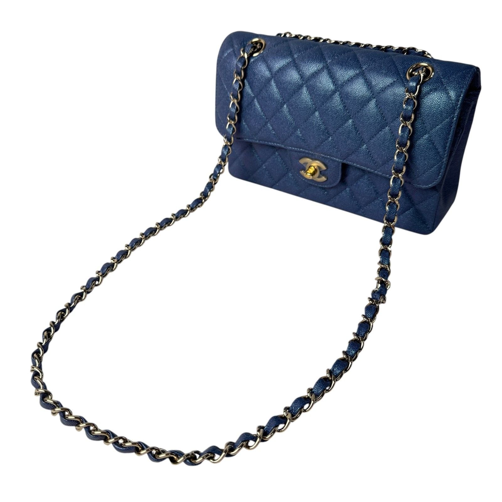 Chanel Quilted 23 Caviar Leather Double Flap Shoulder — view 2