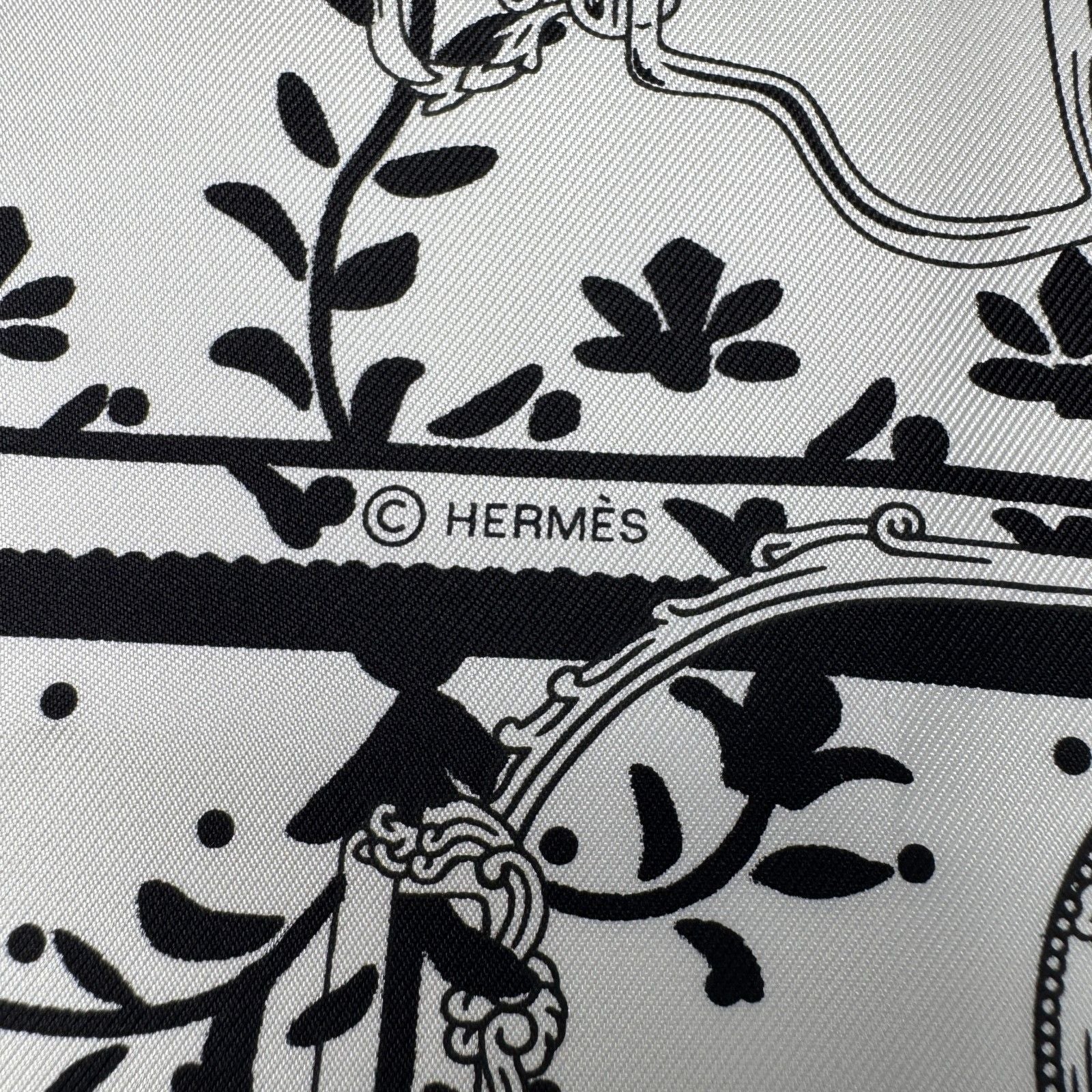 Hermes Carre 55 Armor Etriers Bandana Scarf — view 6