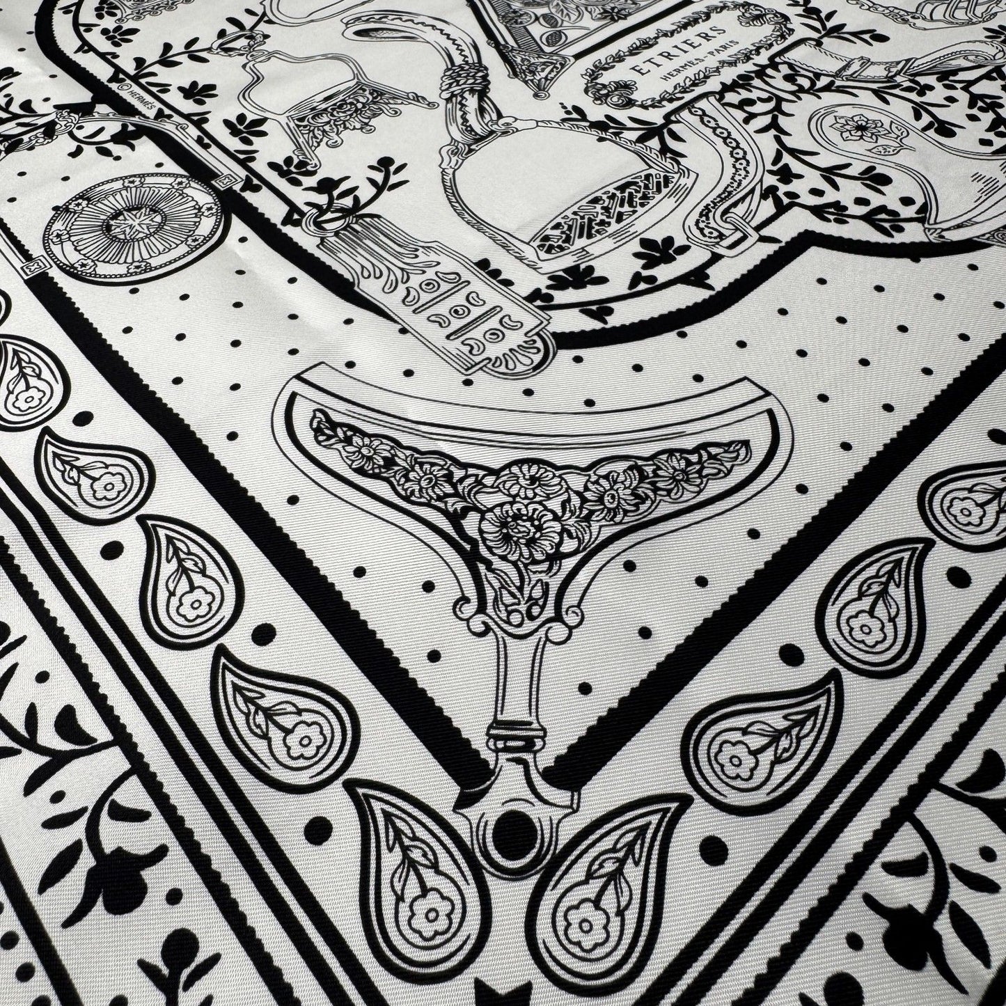 Hermes Carre 55 Armor Etriers Bandana Scarf — view 5