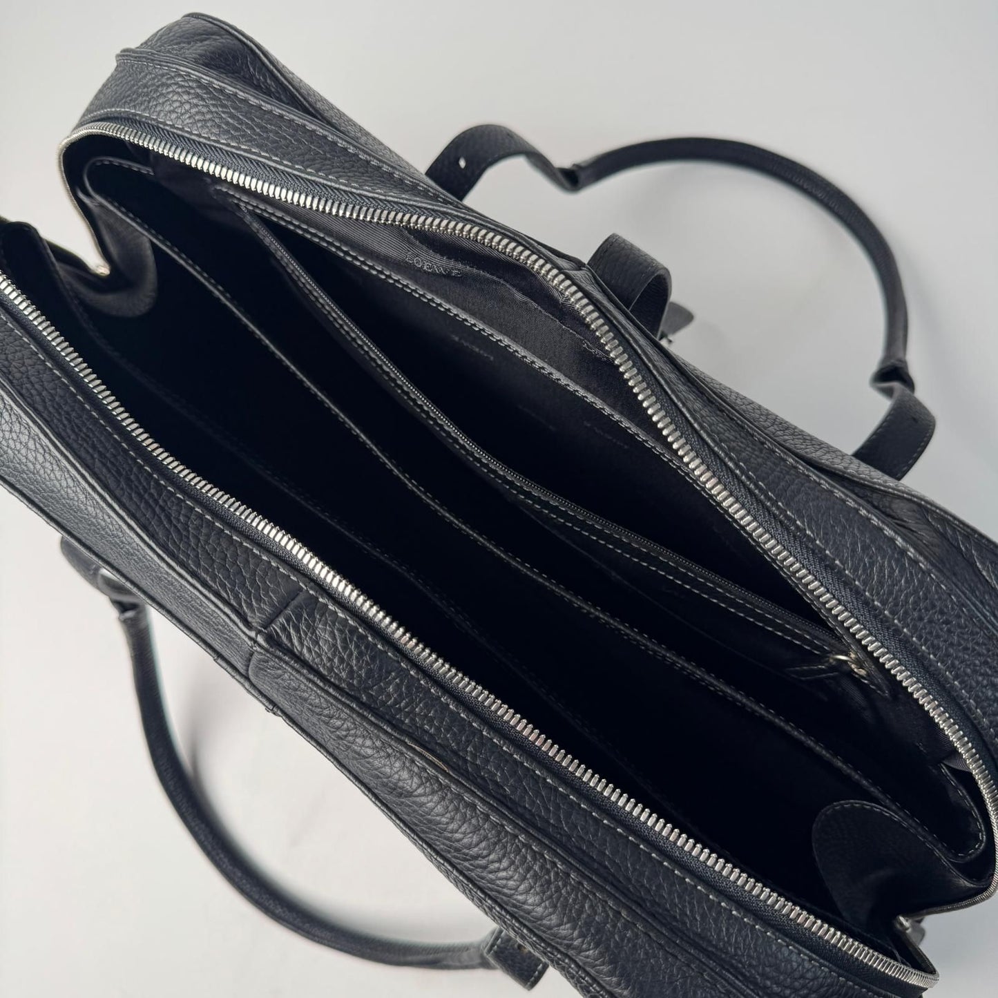 Loewe Senda Large Handbag Leather Black — view 7