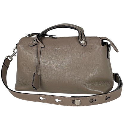 Fendi by the Way 2-Way Leather Gray Handbag