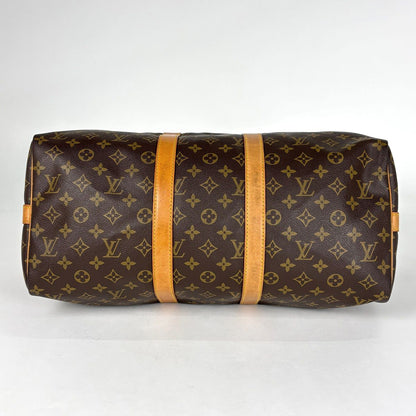 Louis Vuitton Keepall Bandouliere 45 Boston Bag Monogram Brown — view 2