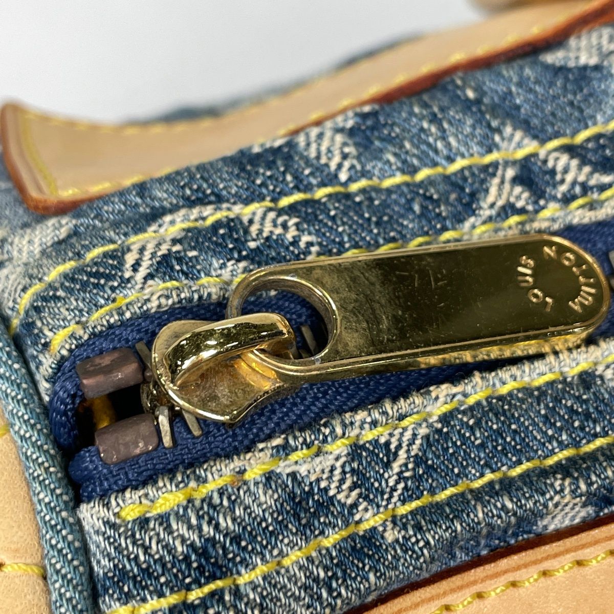 Louis Vuitton Neo Speedy Boston Bag Monogram Denim Blue — view 5