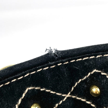 Gucci Tote Babushka Crest Suede Black — view 4