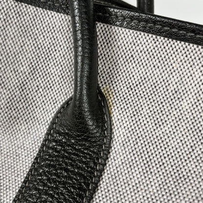 Hermes Garden Party PM Tote Toile Ash Gray Black — view 5